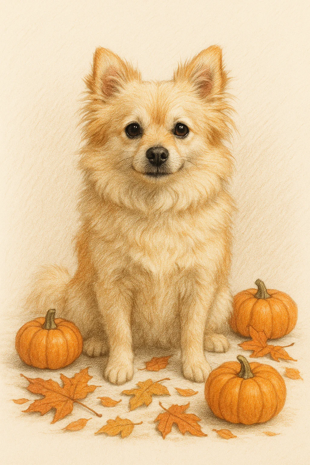 Pumpkin Pet Portrait | Halloween & Autumn Art - Image 5