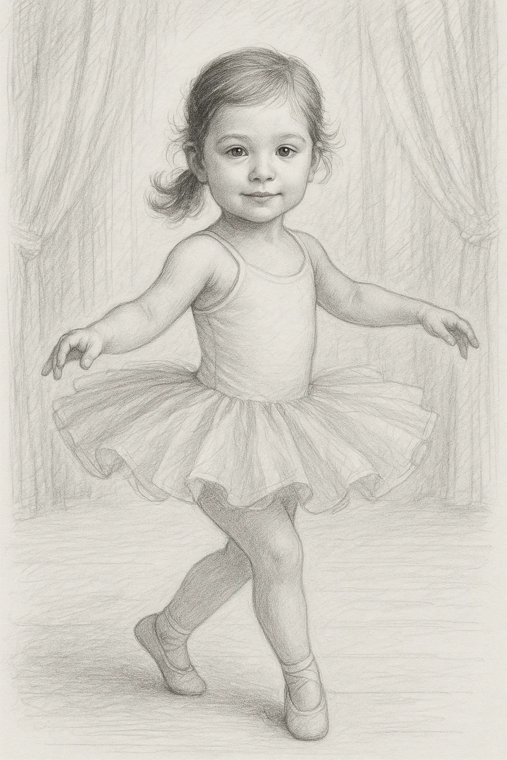 Ballerina Child Portrait - Image 2