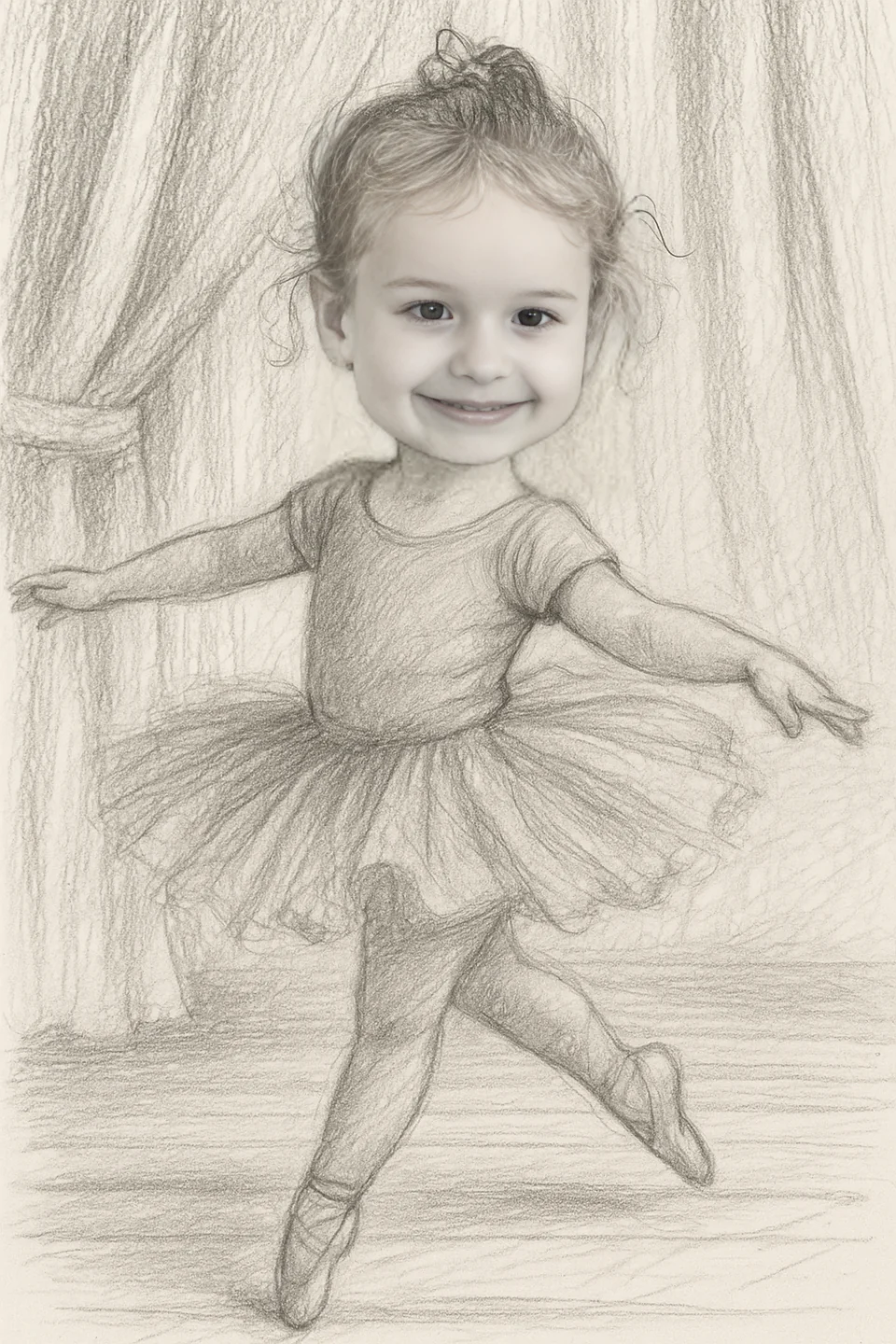 Ballerina Child Portrait - Image 3