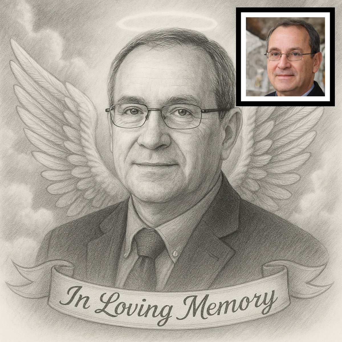 Memorial Portrait | Custom Angel Remembrance Art - Image 4