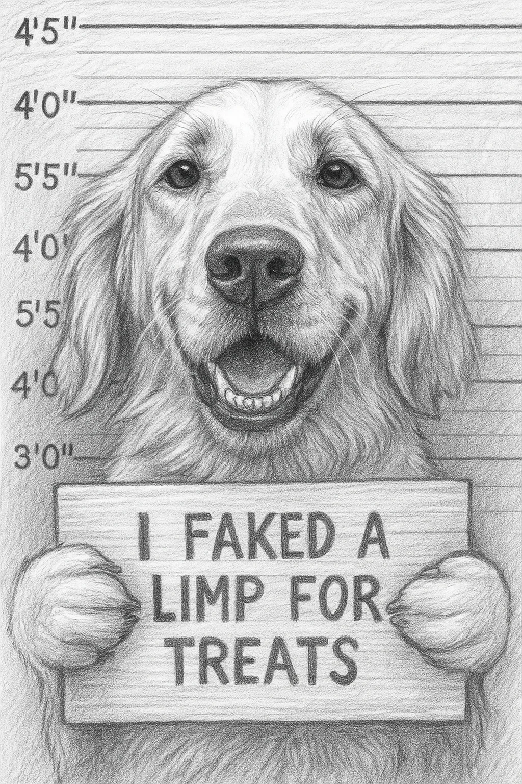 Funny Pet Mugshot Portrait | Custom Dog Art - Image 5