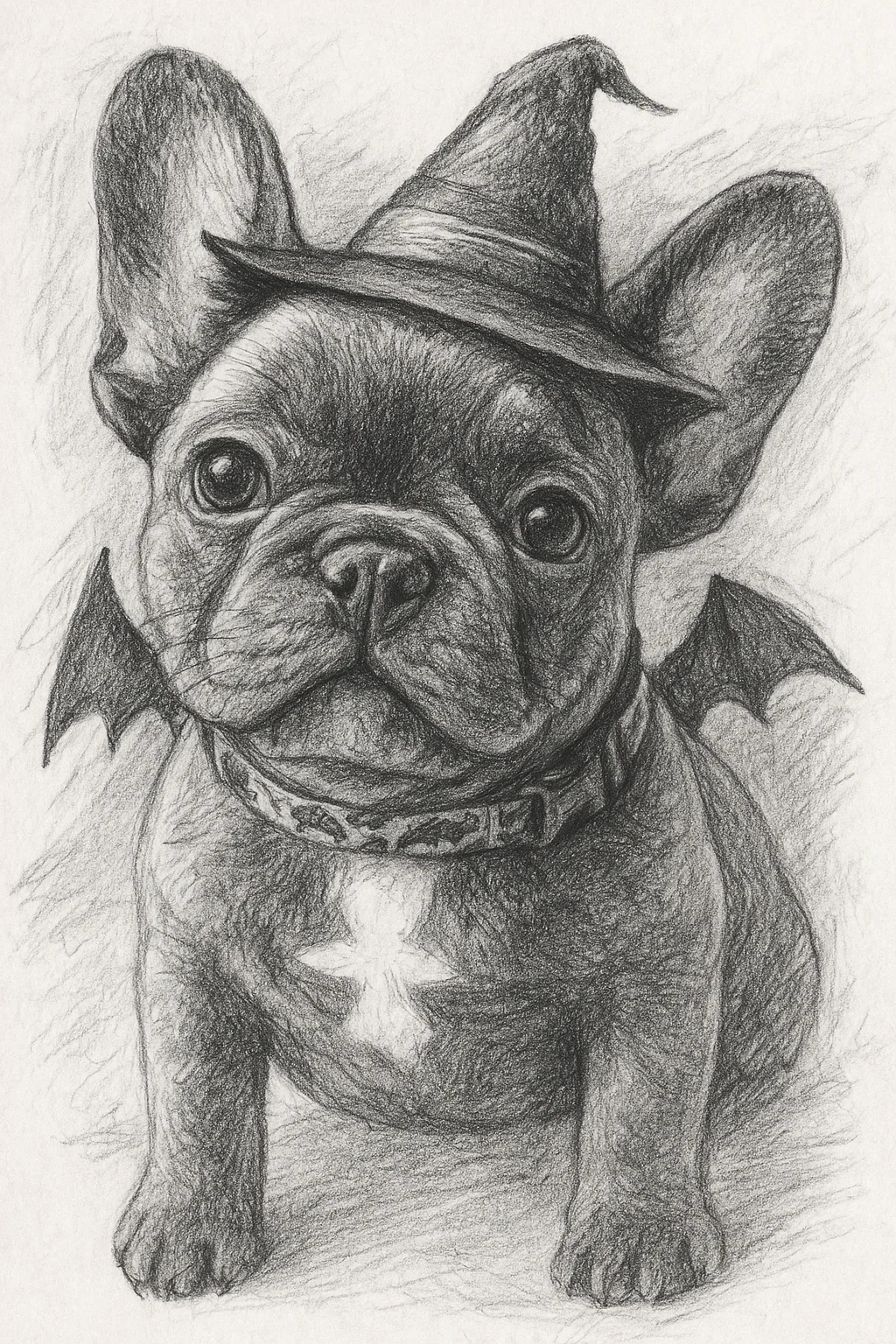 Halloween Pet Portrait | Spooky Dog Art